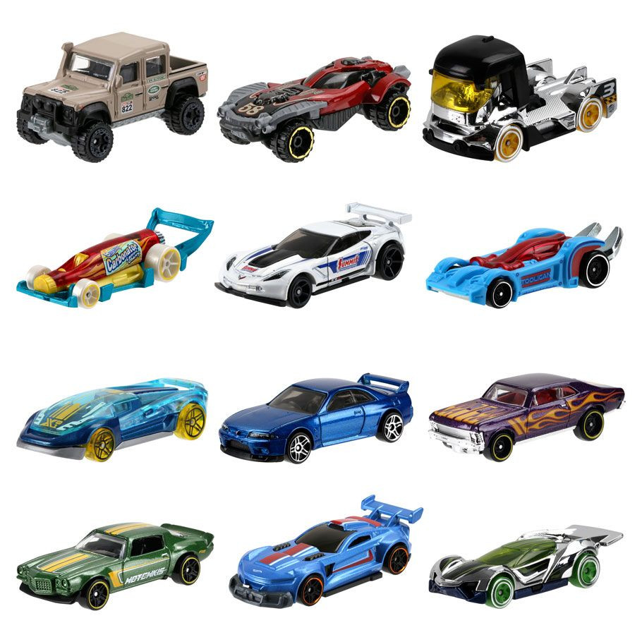 Hot Wheels: US Basic Long Card Car Multi-UPCs Assortment (72