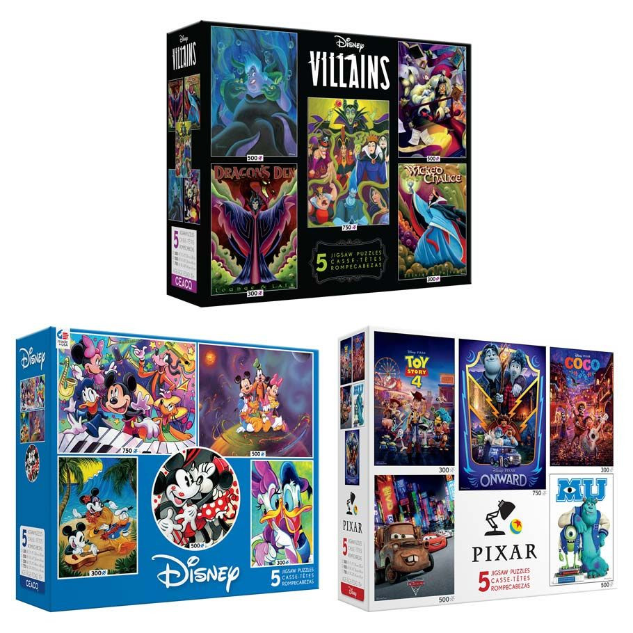 Puzzle: Disney 5 in 1 Multi Pack Assortment (3) - ACD Distribution