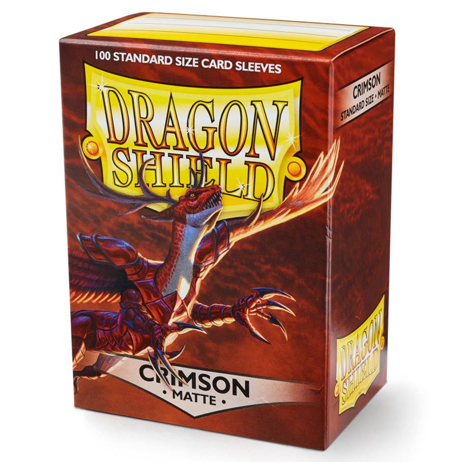Dragon Shield Card Sleeves Crimson Matte 100 Standard