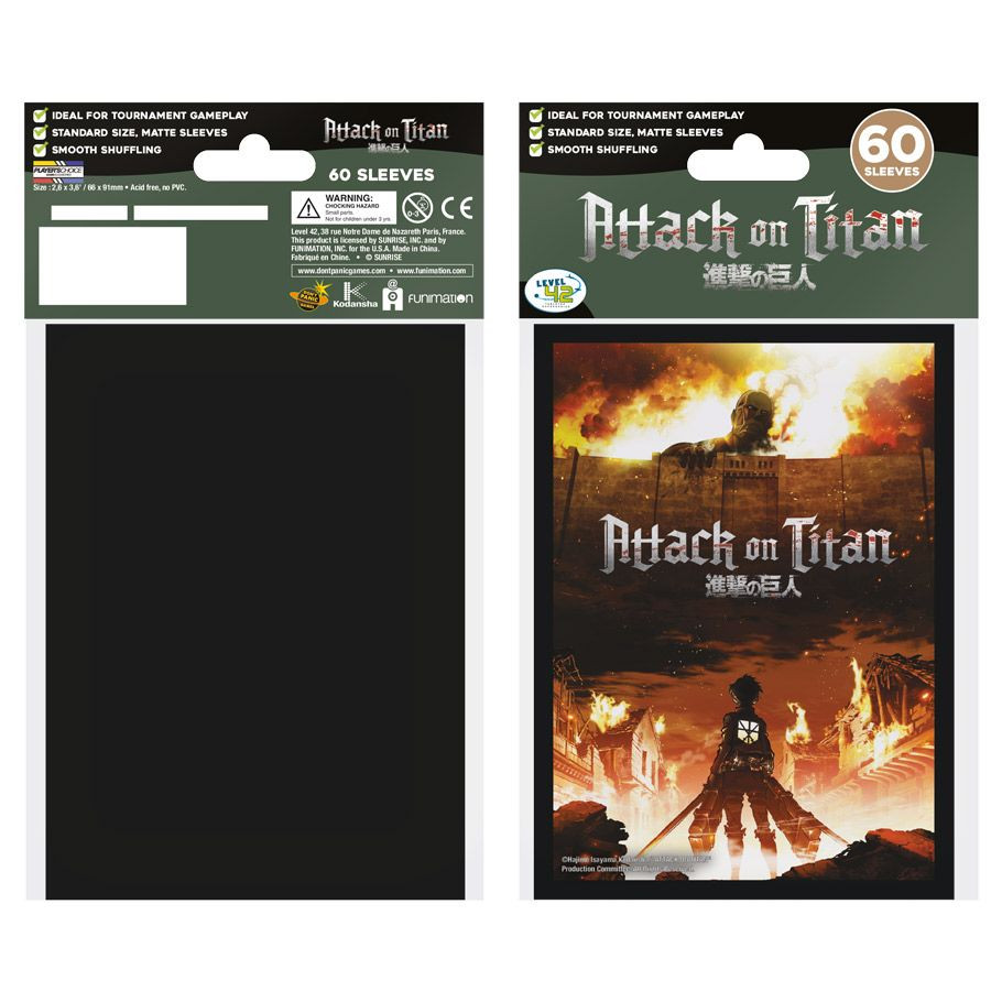 titan card sleeves Attack on Titan: The Wall 60ct Sleeves