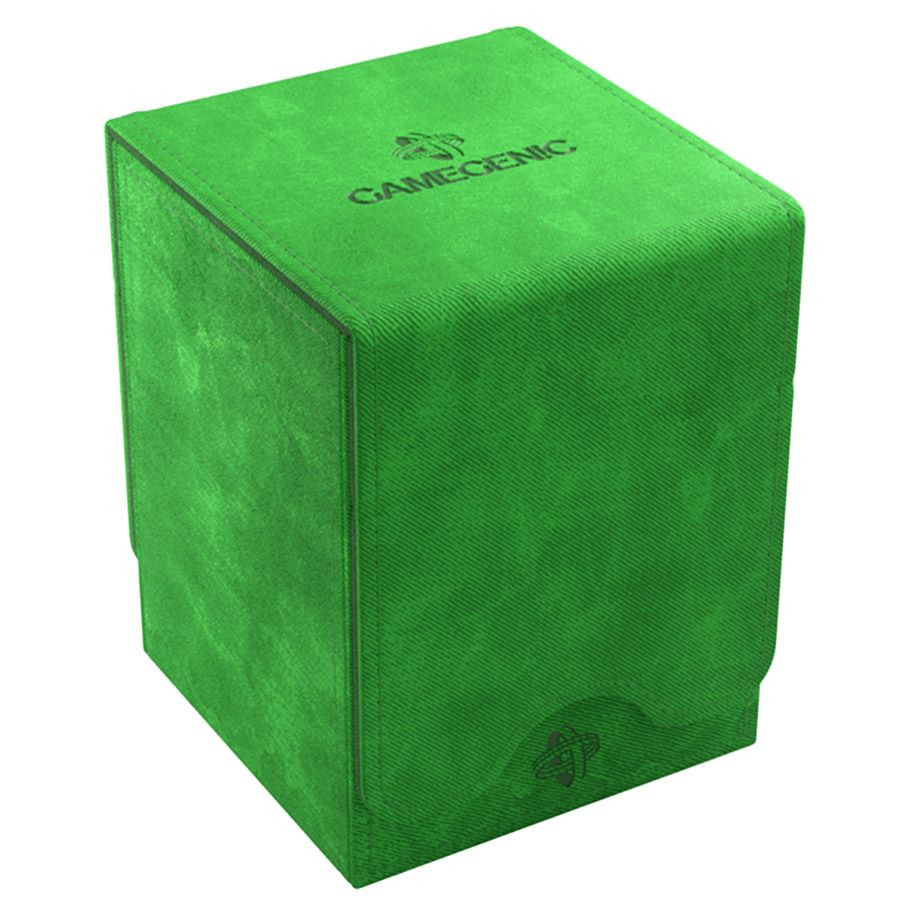 GameGenic Squire 100+ XL Deck Box Green - Holds 100+ Double Sleeved Cards