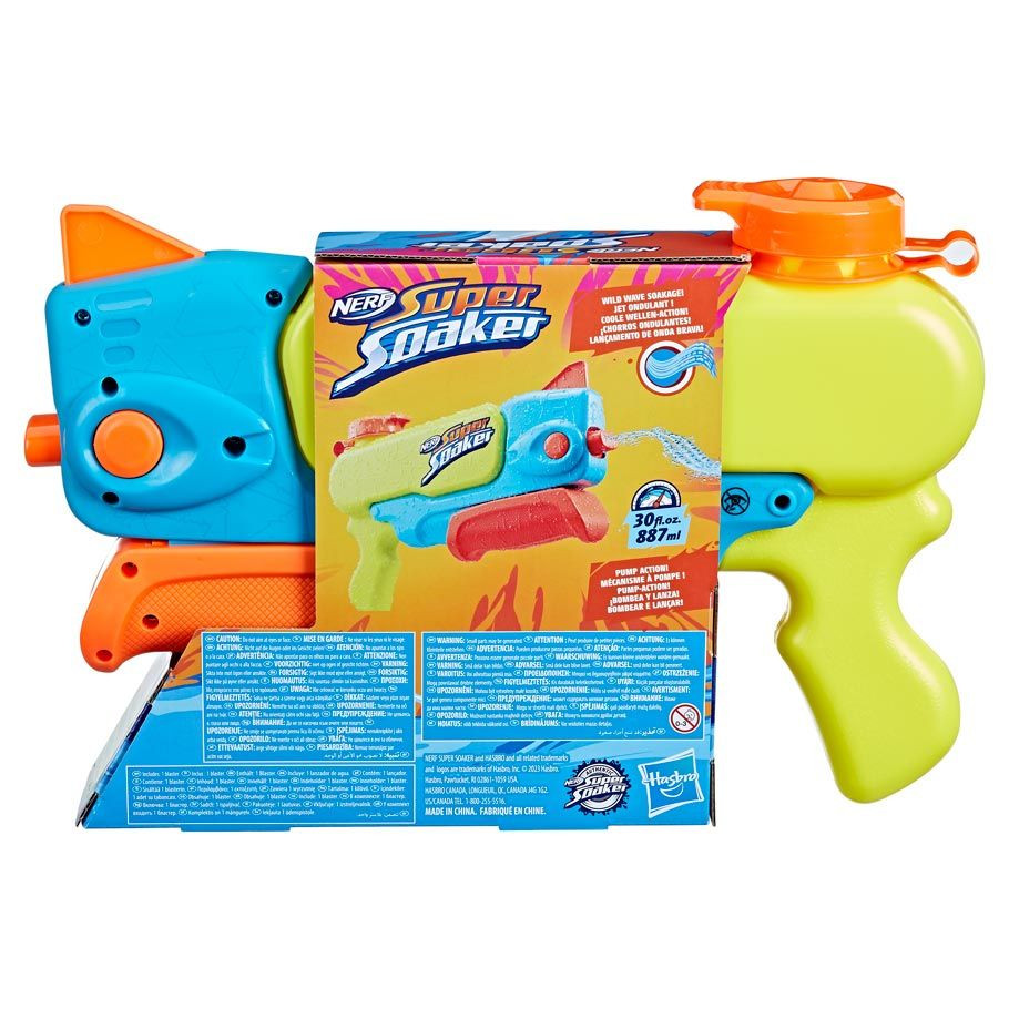 как выглядит Hasbro Nerf Super Soaker Wave Spray Pump-Action Water Blaster 887 Ml фото