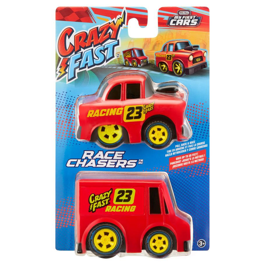 Little Tikes: Crazy Fast: Cars 2 Pack Series 3 Race Chasers (4