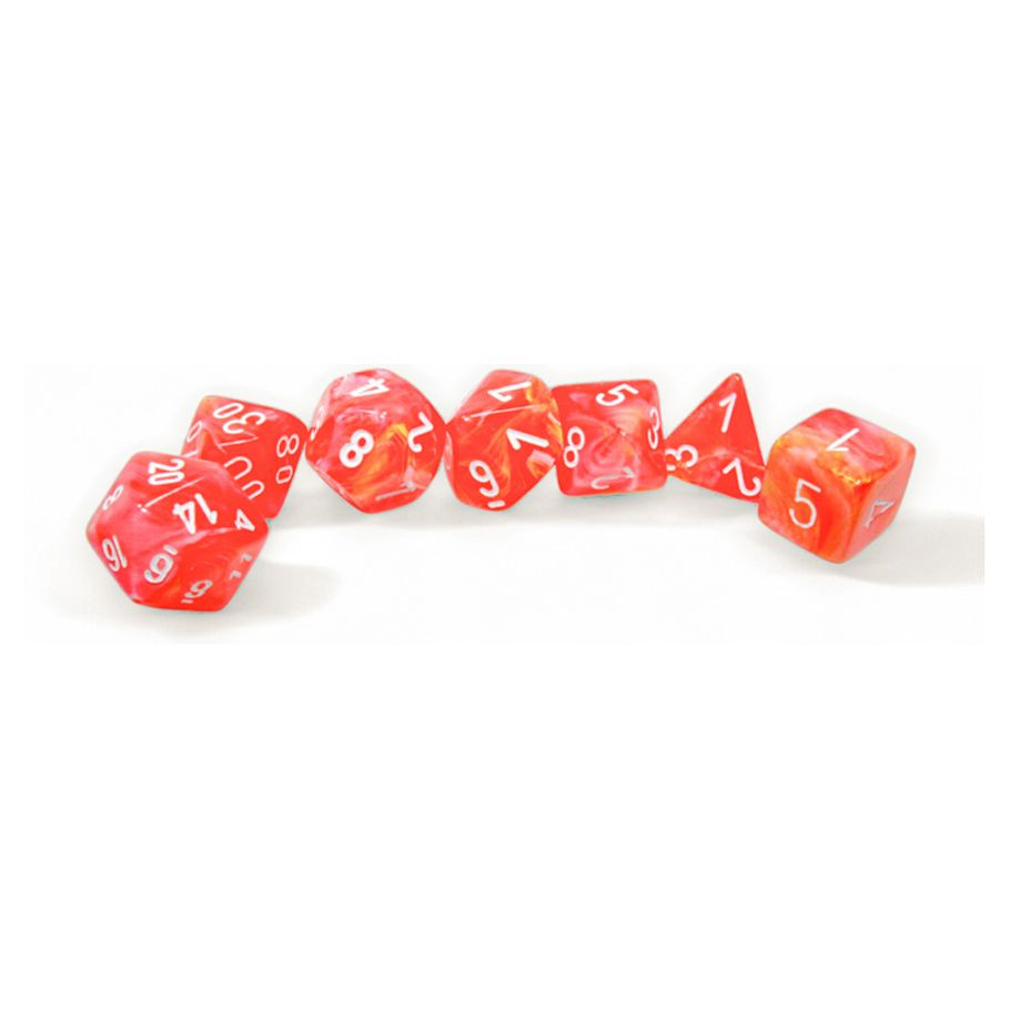 7-Die Set Festive Polyhedral Luminary Dahlia/white - ACD
