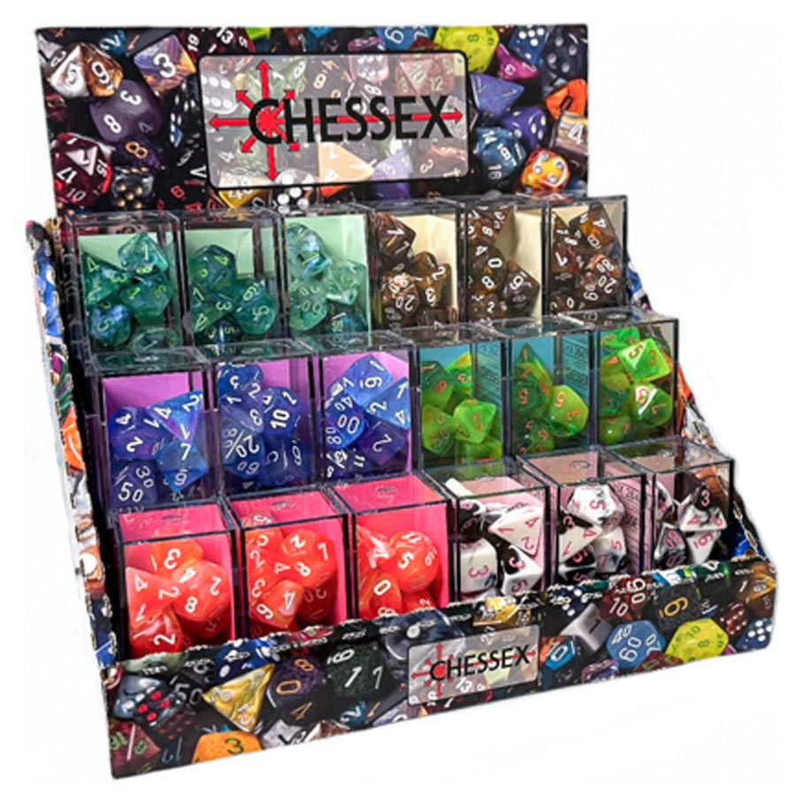 ト*シ様 メタルマジック7個セット カラー多彩　40g Dice Menagerie #11 Polyhedral 7-Die Set Sampler - ACD Distribution