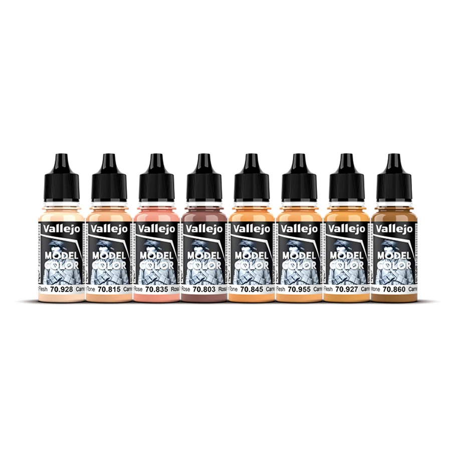 Vallejo Model Color Paint Set 18Ml Face & Skin Tones Salmon | eBay