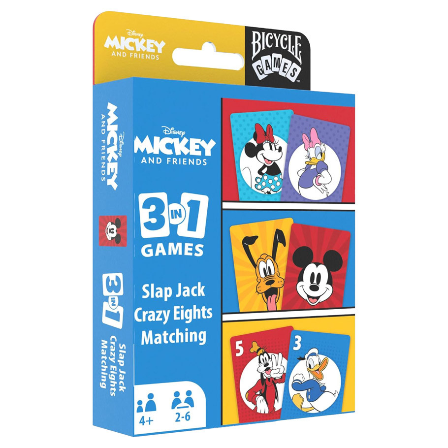 Bicycle: Disney: Mickey and Friends 3 in 1 Games Set - ACD