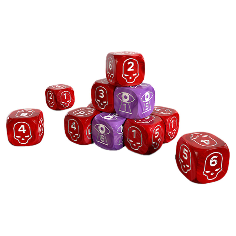One Page Rules: Grimdark Future: 16mm Wound & Spell Dice Set (20