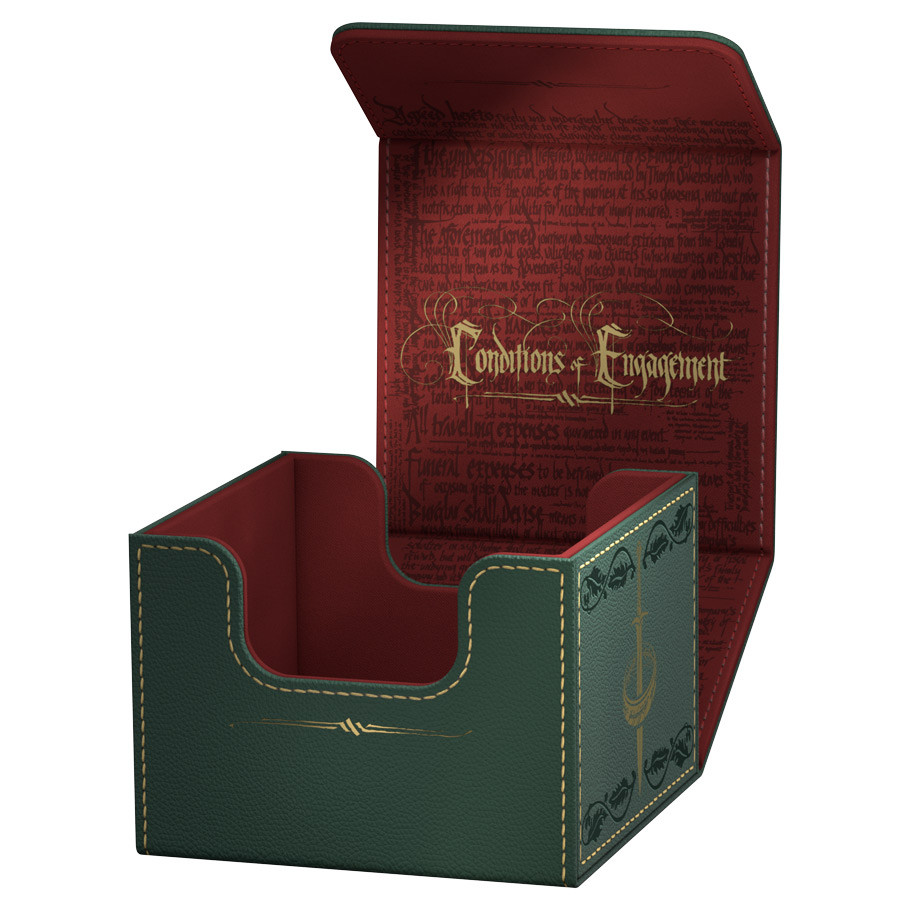 Deck Box: Sidewinder: Fuax Leather: 133+: The Hobbit: A Fateful
