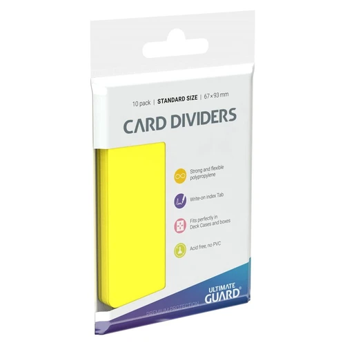 Card Dividers: Yellow