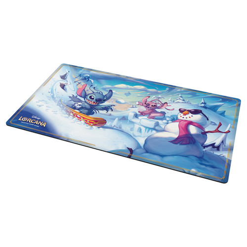 Playmat: Disney Lorcana: Set 14: Hyperia City: Snowboarding Stitch
