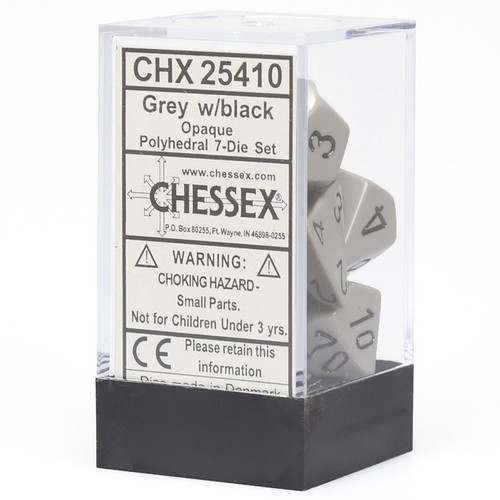 7-Set Cube Opaque Grey with black 7-Set Cube Opaque Grey with black