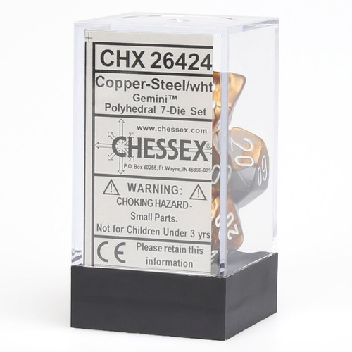 7-Set Cube Gemini Copper and Steel with White