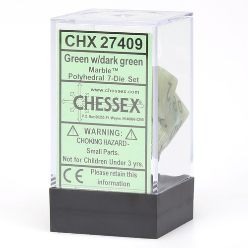 7-Set Cube Marble Green with Dark Green 7-Set Cube Marble Green with Dark Green