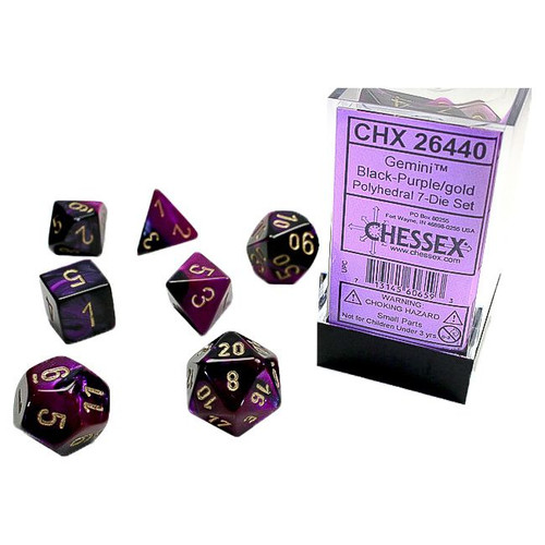 7-Set Cube Gemini Black and Purple with Gold 7-Set Cube Gemini Black and Purple with Gold