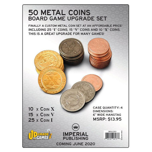 50 Metal Coin Board Game Upgrade Set