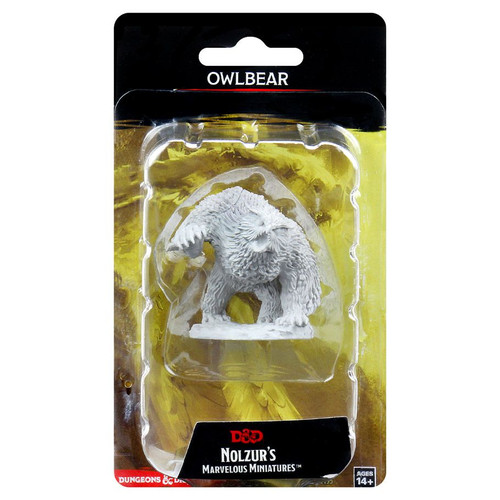 D&D: Nolzur's Marvelous Minis: Owlbear W12.5 (Unpainted) D&D: Nolzur's Marvelous Minis: Owlbear W12.5 (Unpainted)