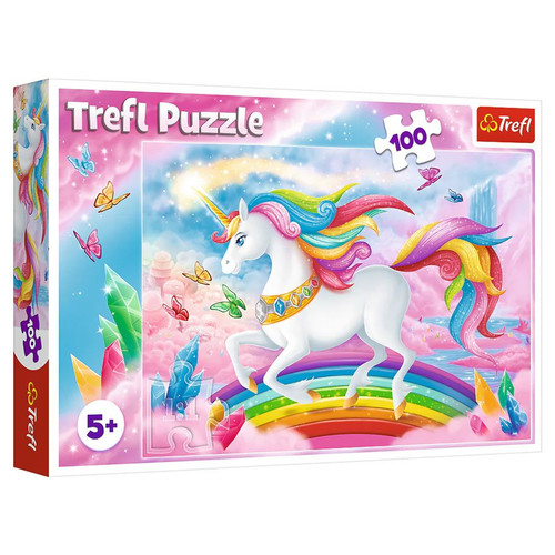 Puzzle: Into the Crystal World of Unicorns 100 Piece (Trefl Kids)