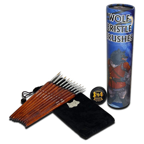 Wolf Bristle Brush Set Wolf Bristle Brush Set