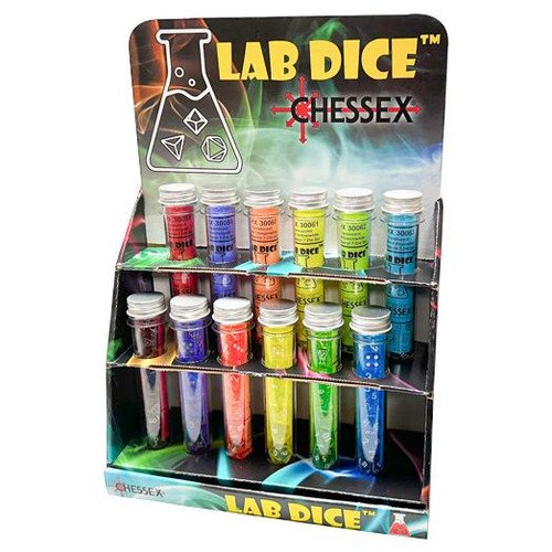 Lab Dice 7 Polyhedral Dice Set Sampler (18 Sets – 3 of each)