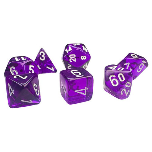 7-Set Mini Translucent Purple with White 7-Set Mini Translucent Purple with White