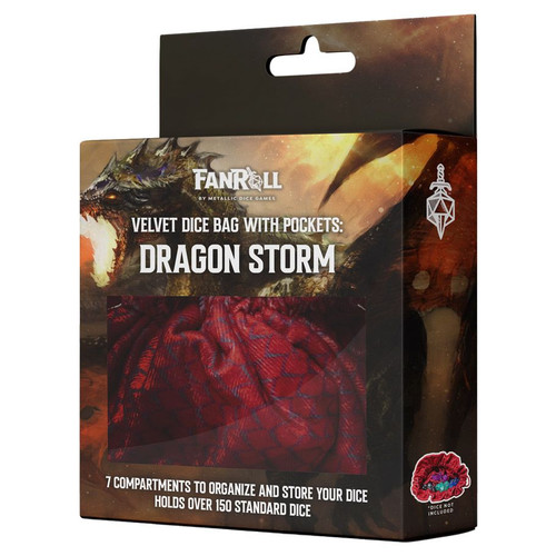 Dice Bag: Dragon Storm: Red Dragon Scales Dice Bag: Dragon Storm: Red Dragon Scales
