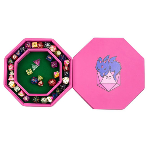 Dice Tray: Hero's Hoard Dice Tray and Keeper: d20 Dragon