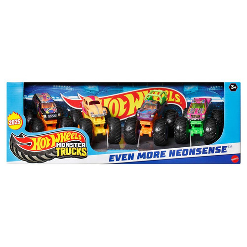 Hot Wheels: Monster Truck: 4-Pack Assortment (6) Hot Wheels: Monster Truck: 4-Pack Assortment (6)