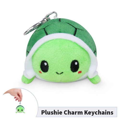 Plush Charm Keychain: Happy Green Turtle Plush Charm Keychain: Happy Green Turtle
