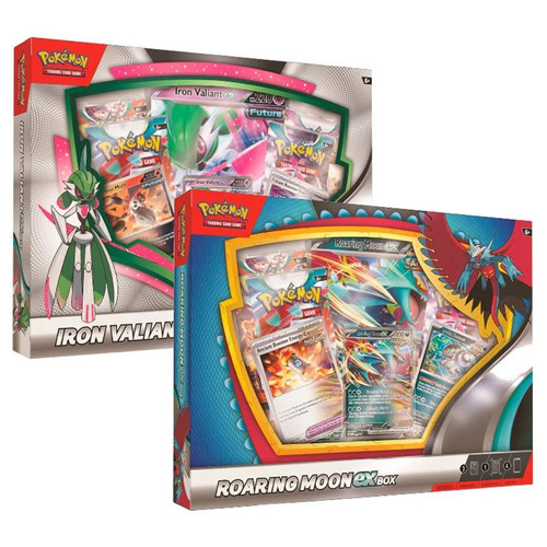 Pokémon TCG: Roaring Moon / Iron Valiant ex Box Pokémon TCG: Roaring Moon / Iron Valiant ex Box