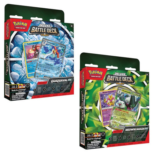 Pokémon TCG: ex Deluxe Battle Deck Meowscarada/Quaquaval Display Pokémon TCG: ex Deluxe Battle Deck Meowscarada/Quaquaval Display