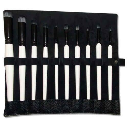 Leather Brush Roll Leather Brush Roll