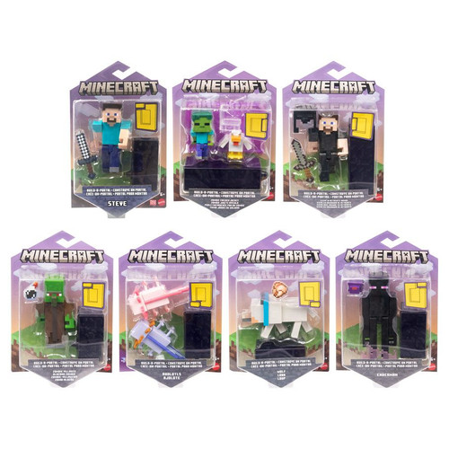 Minecraft: Craft-A-Block Core Figure Assortment (8)