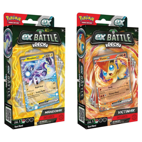Pokémon TCG: Victini/Miraidon ex Battle Deck Display (6) Pokémon TCG: Victini/Miraidon ex Battle Deck Display (6)