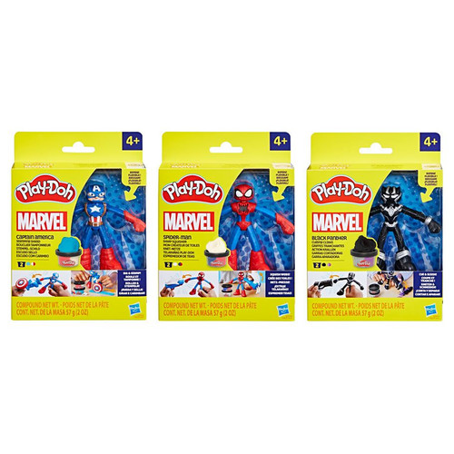 Play-Doh: Marvel: Figures Assortment (6) Play-Doh: Marvel: Figures Assortment (6)
