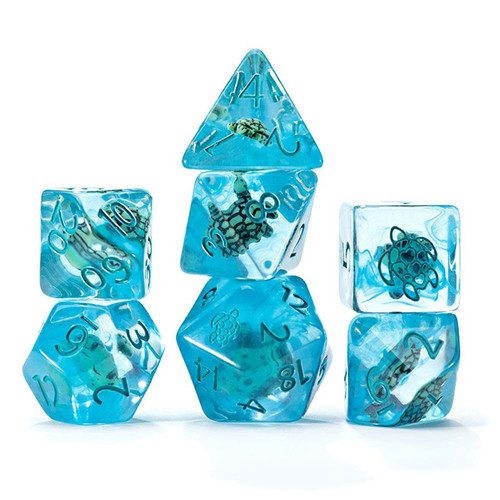 7-Set Cube Inclusion Dice: Sea Turtle 7-Set Cube Inclusion Dice: Sea Turtle