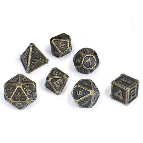 7-Set Enhance: Metal Dice Set with Case and Dice Bag 7-Set Enhance: Metal Dice Set with Case and Dice Bag