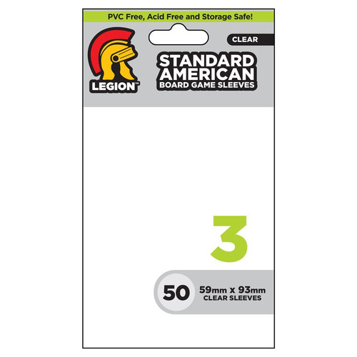 Deck Protector: Board Game Sleeve: Standard American Clear #3 (50) Deck Protector: Board Game Sleeve: Standard American Clear #3 (50)