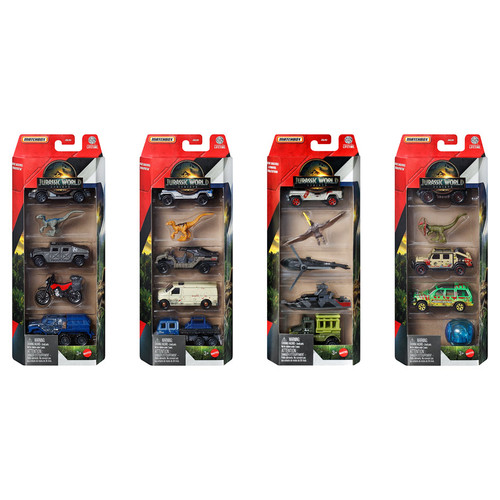 Matchbox: Jurassic World: 5-pack Assortment (12) Matchbox: Jurassic World: 5-pack Assortment (12)
