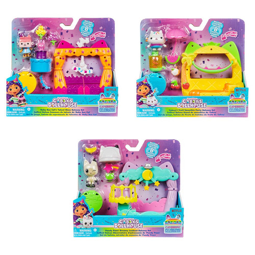 Gabby's Dollhouse Balcony Set Assortment (3) Gabby's Dollhouse Balcony Set Assortment (3)