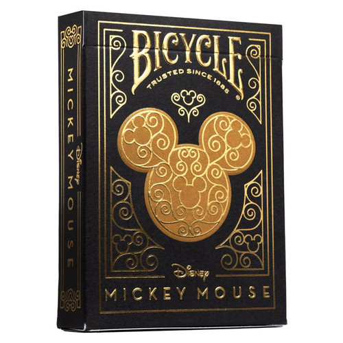 Playing Cards: Bicycle: Mickey Black & Gold Display (24)
