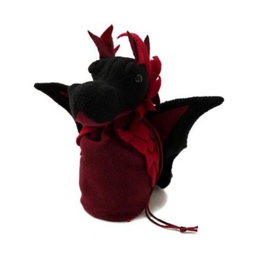 Dice Bag: Dragon Bagons Black-Red Dice Bag: Dragon Bagons Black-Red
