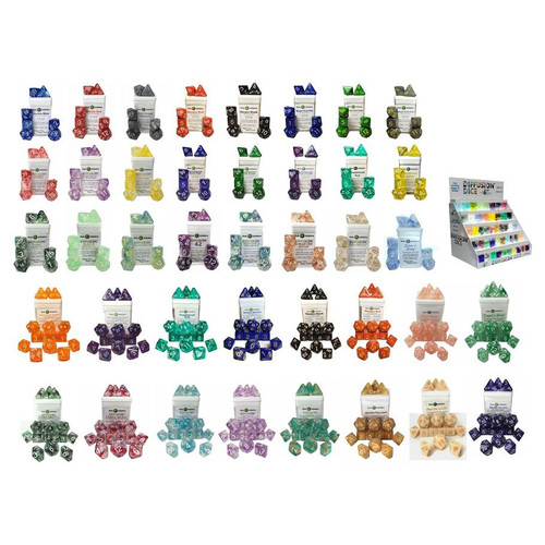 Dice Set Bundle 2: Free Light-Up CDU (40 dice sets, display not included) Dice Set Bundle 2: Free Light-Up CDU (40 dice sets, display not included)