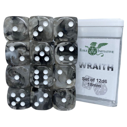d6 Cube 18mm Diffusion Wraith (12) d6 Cube 18mm Diffusion Wraith (12)
