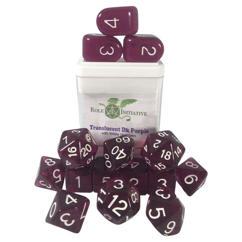 15-Set Translucent Dark Purple with White with Arch'd4