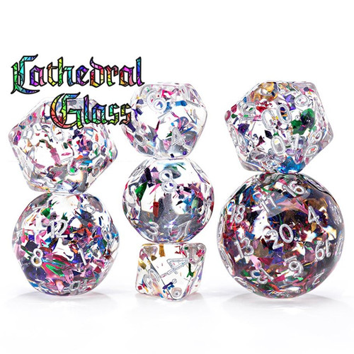 7-Set Cube: Double Dice: Cathedral Glass 7-Set Cube: Double Dice: Cathedral Glass
