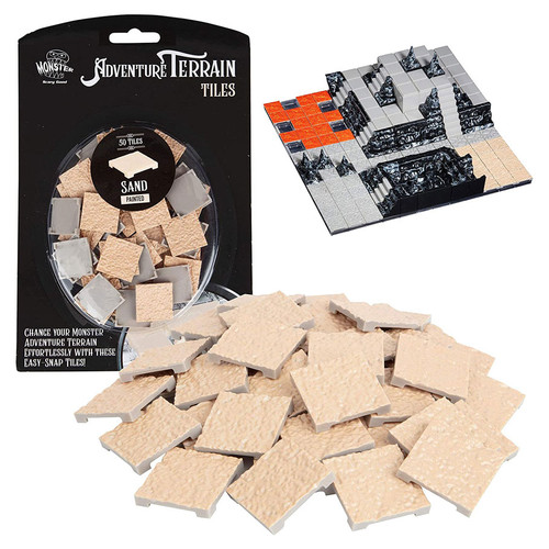 Monster Adventure Terrain: Painted: Sand Tiles (50pc)