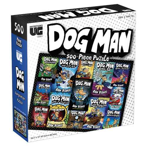 Puzzle: Dog Man Book Cover 500 piece