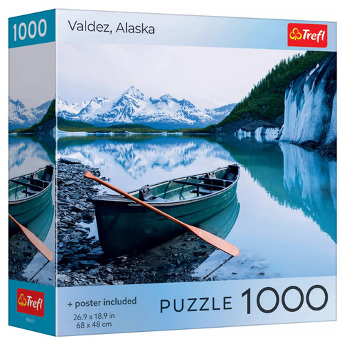Puzzle: Valdez, Alaska 1000 Piece (Trefl Red)
