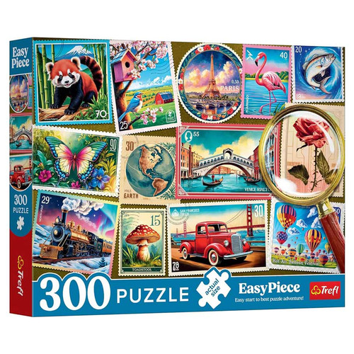 Puzzle: Postage Stamps 300 Piece (EasyPiece)